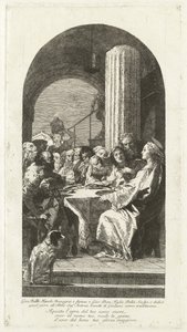 The Last Supper by Giovanni Domenico Tiepolo after Giovanni Battista Tiepolo