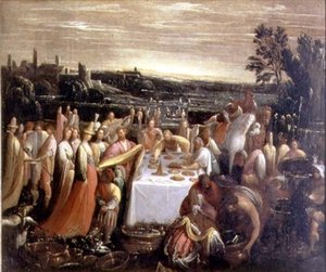 Feast on the Edge of a Lake, 1610-12 by Giovanni Donducci