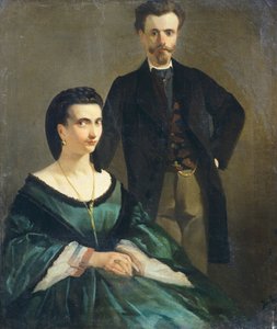 Betrothed by Giovanni Fattori