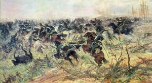Cavalry Charge by Giovanni Fattori