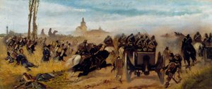 Episode of the Assault on the Madonna of Discovery by Giovanni Fattori