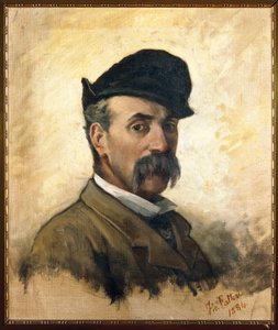 Self-Portrait at Age 59 by Giovanni Fattori