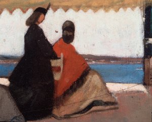 La Rotonda di Palmieri (detail) by Giovanni Fattori
