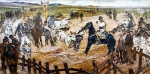 Mena in Maremma by Giovanni Fattori