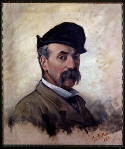 Self-portrait at the age of 59 by Giovanni Fattori