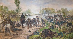 The battle of Custoza by Giovanni Fattori