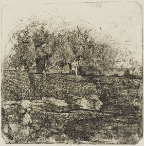 Trees in a Meadow by Giovanni Fattori