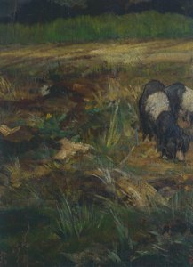 Tuscan Maremma (detail) by Giovanni Fattori