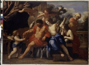 Hercules and Omphale by Giovanni Francesco Romanelli