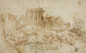 View of Temple of Vesta, Tivoli