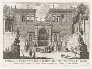 Farnese Gardens in Rome by Giovanni Francesco Venturini