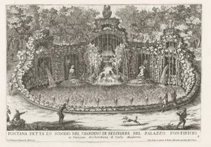 Fountain of the Eagle in the Vatican Gardens by Giovanni Francesco Venturini