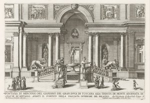 Loggia and Garden of the Villa Medici in Rome