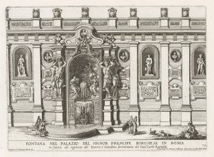 Nymphaeum in the Courtyard of the Palazzo Borghese in Rome