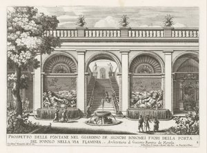 Garden of a Palace in Rome by Giovanni Francesco Venturini
