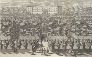 View of the Palace from the Garden Level with its Fountains