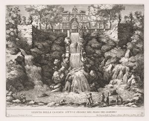View of the Waterfall Under the Organ in the Garden by Giovanni Francesco Venturini