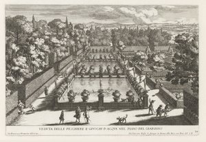 Fish Ponds in the Gardens of Villa d
