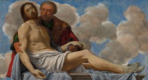 Christ with Joseph of Arimathea by Giovanni Girolamo Savoldo