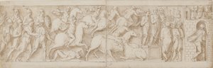 Roman Archers(?), Roman Assault (XCIX); Marcus Aurelius Addressing His Guards (C); Marcus Aurelius Receives a Warning (CI)