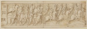 Three Sedan Chairs; the Romans Attack a Chief’s Dwelling; the Romans Marching Back to Camp