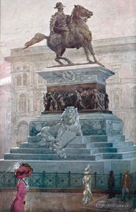 Milan: Monument to Vittorio Emanuele II