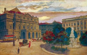 Milan: Piazza and Teatro della Scala
