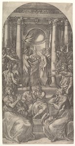The Marriage of the Virgin by Giovanni Jacopo Caraglio