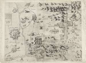 Map of the Siege of Palmanova by Giovanni Justo