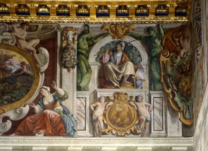 (detail) from the Palace Hall fresco, Quirinal Palace, Rome by Giovanni Lanfranco