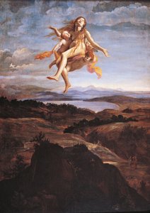 Mary Magdalene assumed into heaven by angels