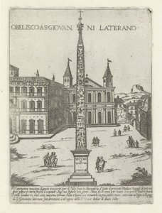 Lateran Obelisk Behind the Basilica of St. John Lateran in Rome