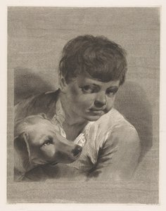 Boy with Dog by Giovanni Marco Pitteri