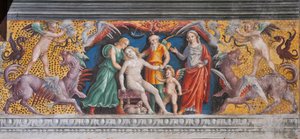 The astrological sign of Virgo (detail) by Giovanni Maria Falconetto