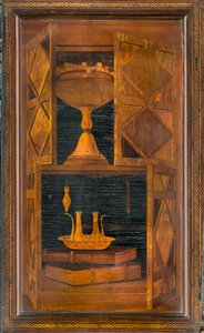Lignaean Canonical Choir, Inlaid by Giovanni Maria Platina (1484), Upper Stall by Giovanni Maria Platina