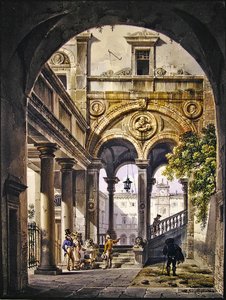 Architectural Capriccio by Giovanni Migliara