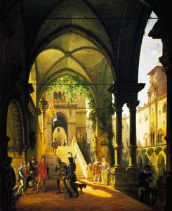 Louis XI at Barolo Castle by Giovanni Migliara by Giovanni Migliara