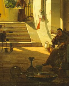 The Apothecary of a Cloister, by Giovanni Migliara, (detail)