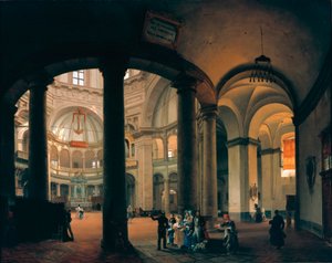 View from the Interior of the Basilica of San Lorenzo by Giovanni Migliara