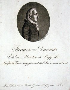 Francesco Durante (1686-1756) by Giovanni Morghen