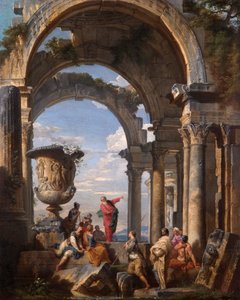 St Paul Preaching at Athens by Giovanni Paolo Panini