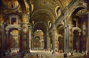 Cardinal Melchior de Polignac Visiting the Basilica of Saint Peter in Rome