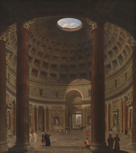 Interior of the Pantheon, Rome by Giovanni Paolo Pannini