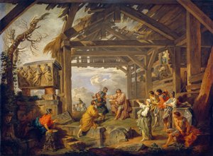 The Sibyl of Cumae Prophesying the Birth of Christ by Giovanni Paolo Pannini