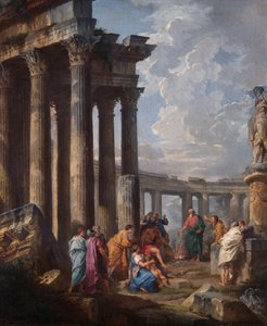 St. Paul At Malta Grasping The Viper by Giovanni Paolo Pannini