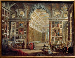 The Gallery of Silvio Valenti Gonzaga by Giovanni Paolo Pannini