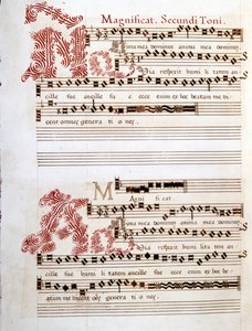 Magnificat, manuscript of the 