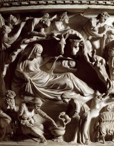 Nativity (detail) by Giovanni Pisano