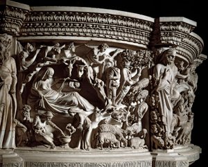 Nativity (detail) by Giovanni Pisano
