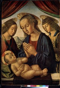 Virgin and Child with Angels by Giovanni Santi